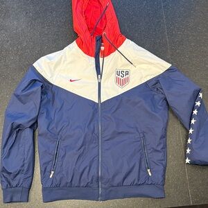Nike USA Windbreaker Jacket Red White Blue